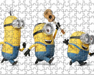 Minions playing puzzle jtk